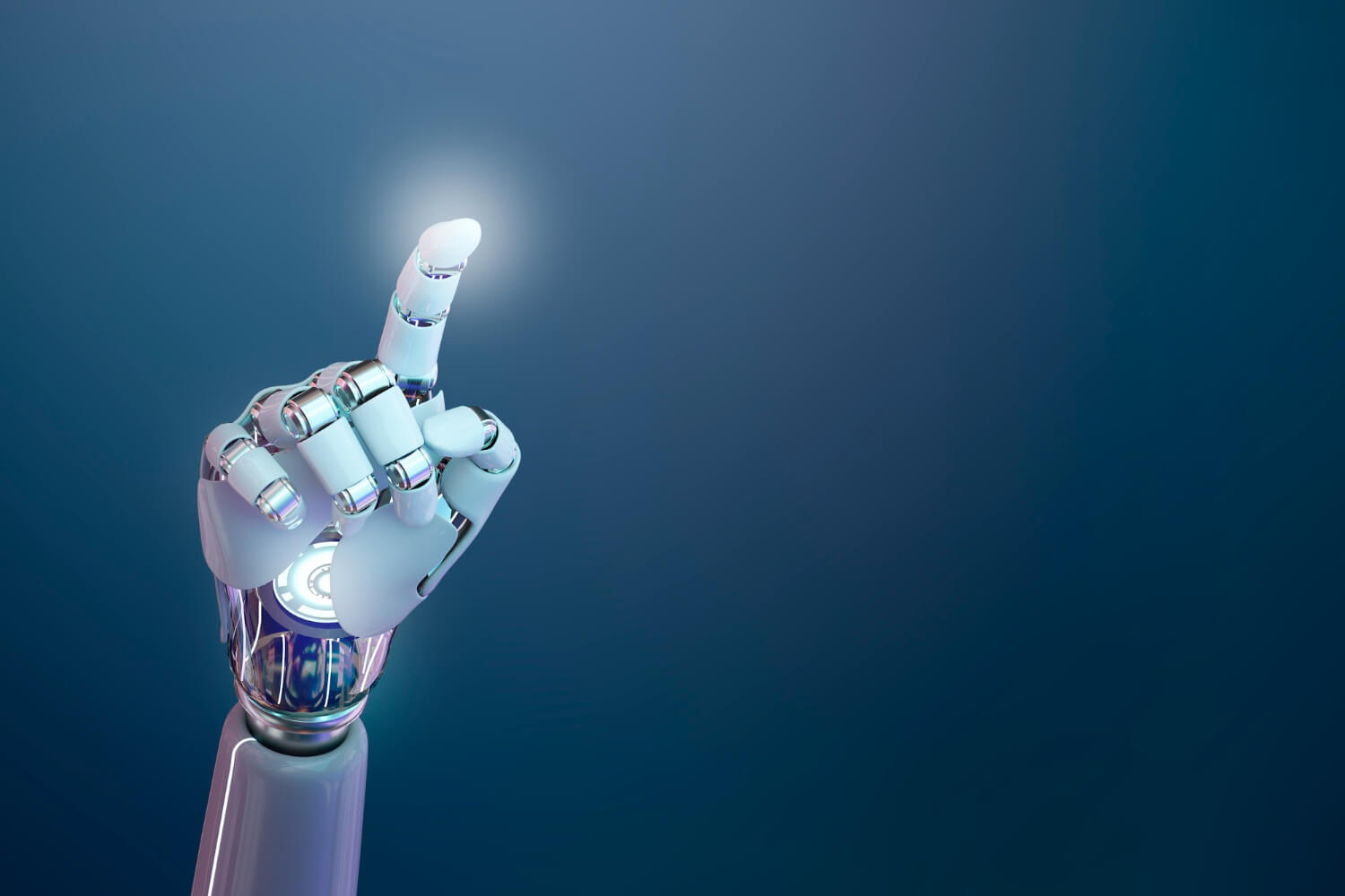 cyborg hand 3d background technology artificial intelligence 1